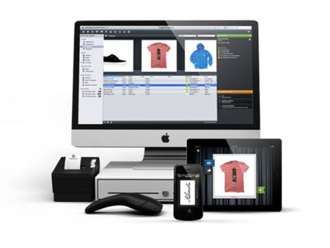 User managing online store with Lightspeed eCommerce platform, updating product listings and processing customer orders.